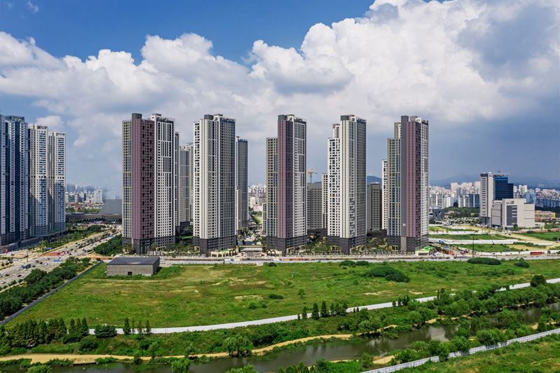 도시 경관과 입주민 삶에 기여..GS건설 자이 색채매뉴얼, 한국디자인진흥원상 수상