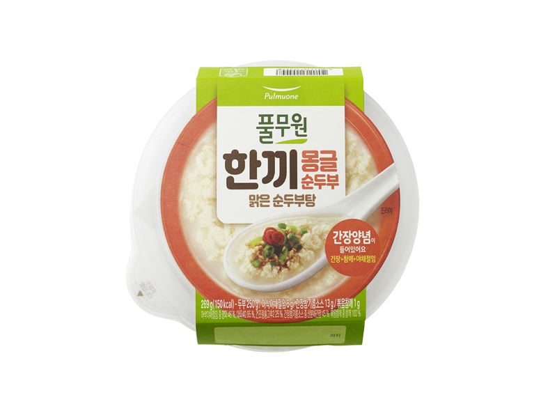아침식사, 든든하고 간편히 챙겨요..풀무원, 한끼몽글순두부 맑은순두부탕 출시