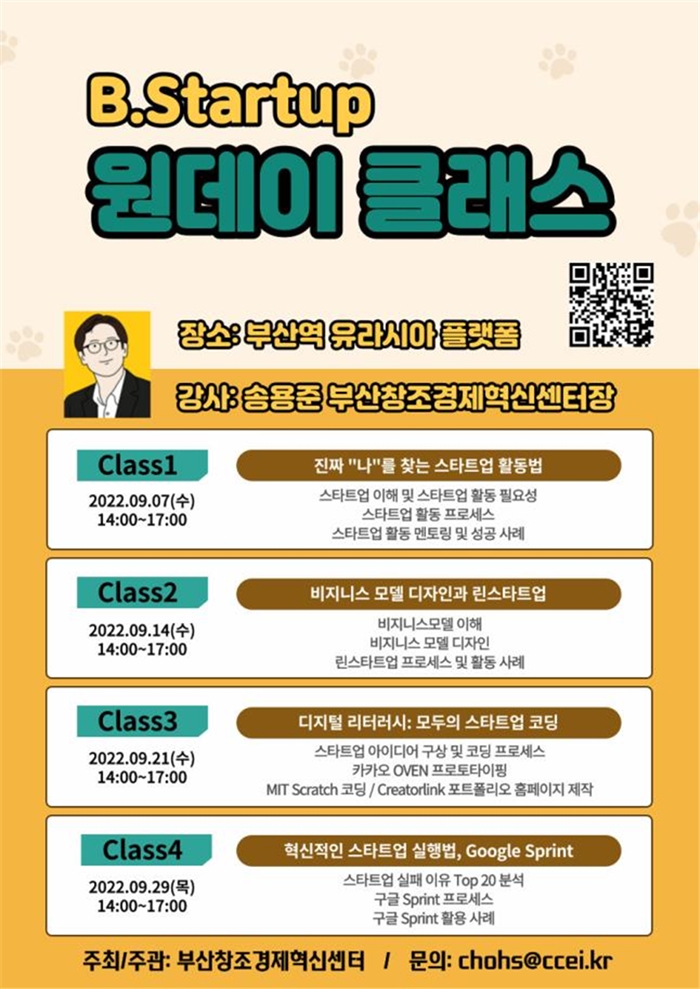 부산센터, ‘B.Startup 원데이 클래스’ 진행