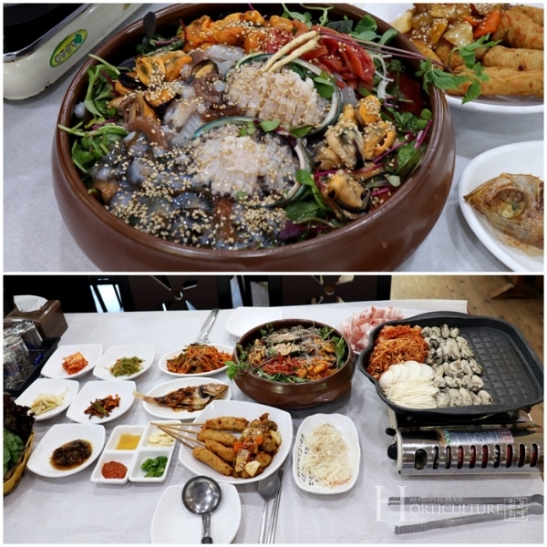 통영맛집 가볼만한곳, 한마음식당, 통영바다 싱싱한 해산물과 삼겹살 함께 즐길수 있어