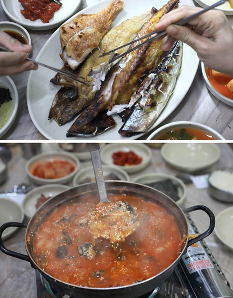 겨울 여행지 강원도 강릉, 주문진 맛집 생선구이 명가 실비생선구이