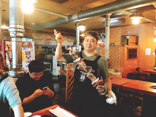 제주오설록맛집, 제주돌담집 흑돼지 왕꼬치 구이 메뉴 인기