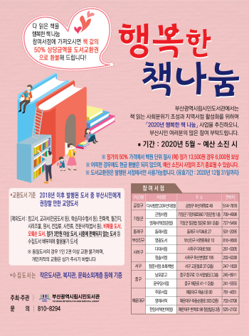 부산시민도서관, 2020 행복한 책 나눔 사업