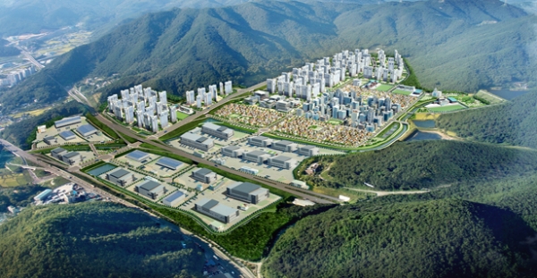 부영그룹, 부산·진해경제자유구역 진해 두동 택지지구 기반 공사 마무리