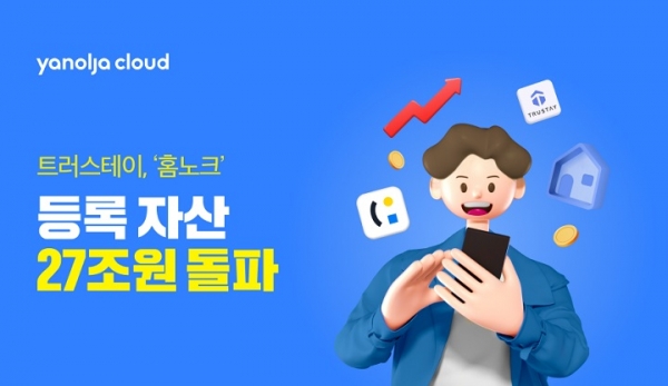 야놀자클라우드 트러스테이, 홈노크 플랫폼 등록 자산 27조원 돌파