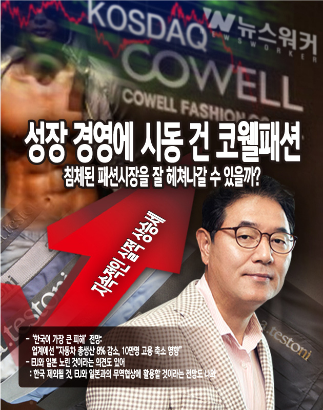 [뉴스워커_기업분석] 침체된 패션시장 속 성장경영의 코웰패션 잘 헤쳐나갈 수 있을까?