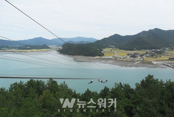 강진군, 가우도 짚트랙 새롭게 출발