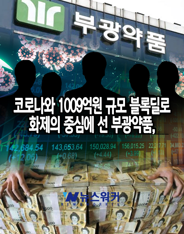[코로나와 제약업계 3.] 부광약품, 코로나와 1009억원 규모 블록딜로 화제의 중심에 서다