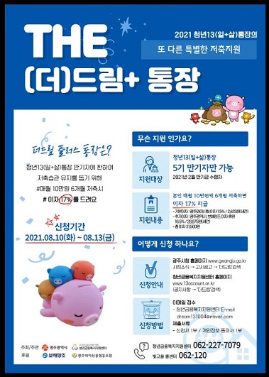 광주시, 청년 THE(더)드림플러스통장 3기 200명 모집