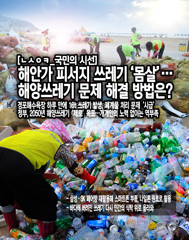 [뉴스워커_국민의 시선] 해안가 피서지 쓰레기 몸살…해양쓰레기 문제 해결 방법은?