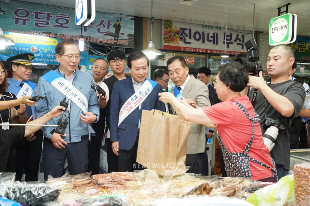 목포시, 해양수산부 장관과 수산물 안전관리 현장점검
