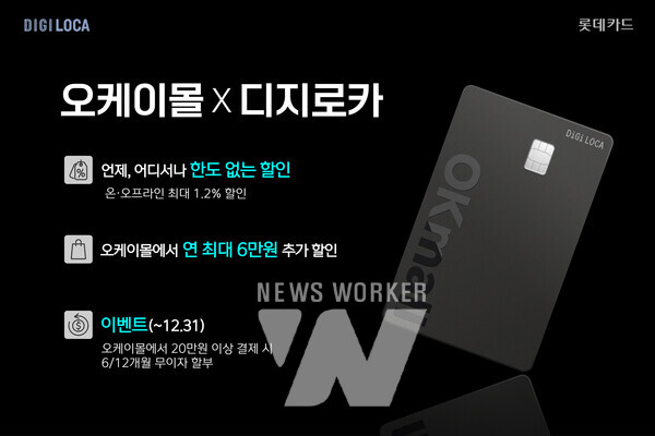 롯데카드, 명품 이커머스 오케이몰과 오케이몰X디지로카 카드 출시