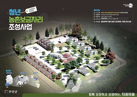 무안군, 청년 농촌보금자리 사업지구 선정