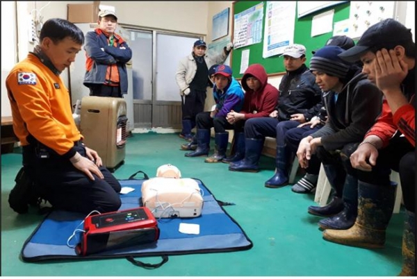대정119센터, 외국인 근로자 등 소방안전교육