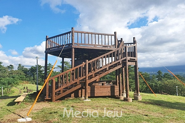 제주시 당산봉 다목적 산불 감시 초소 설치