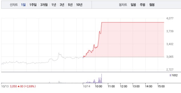 [상한가 종목] 흥아해운-국전약품 상한가 마감, 뒤이어 나노씨엠에스-미래생명자원-한일화학-코다코 상한가
