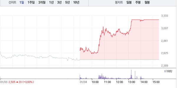 [상한가 종목] 흥구석유-신성델타테크 이어 흥아해운-한국ANKOR유전-소룩스 등 상한가 마감