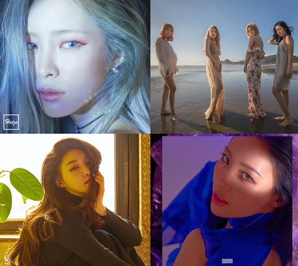 헤이즈-마마무-청하-선미까지 2018 봄 음원 차트 찍고 대학가로 부는 여풍