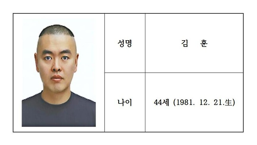 경찰 '남양주 스토킹 살해' 피의자 신상 공개…44세 남성 김훈