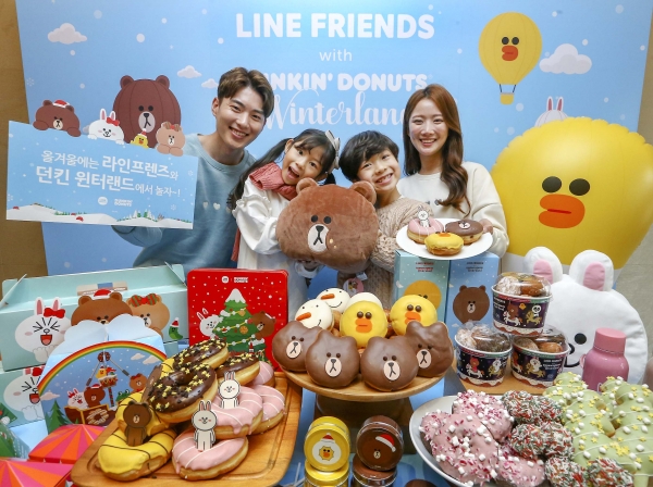 SPC그룹 던킨도너츠, 연말 캠페인 라인프렌즈 with 던킨도너츠 윈터랜드 실시