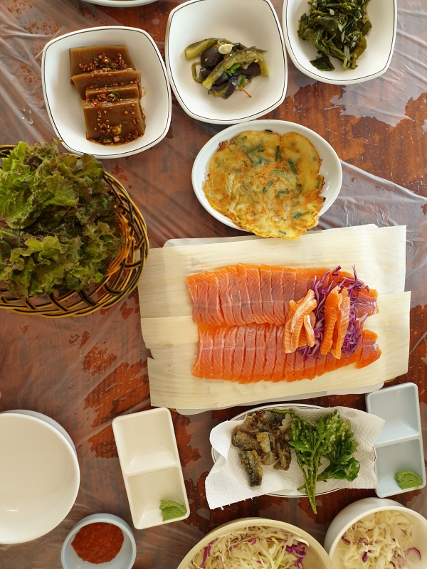 횟집과 펜션이 한 곳에…포천 맛집 동산송어, 계곡에서 즐기는 싱싱한 송어회와 보양식 백숙