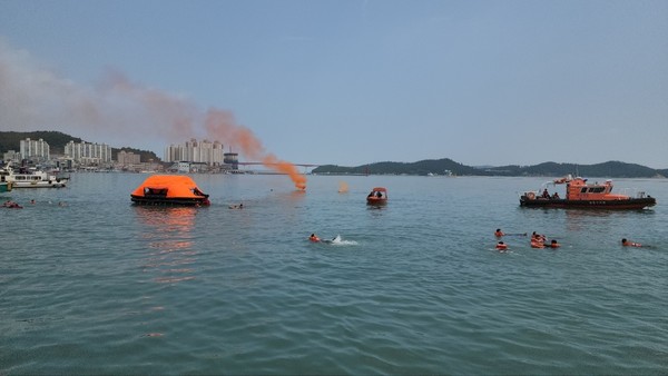 완도해경, 완도수산고등학교 해상훈련 안전관리 지원