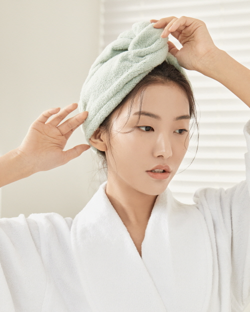 샤워 후 헤어관리의 시작…100% 천연 목화솜 그룬플러스 헤어테라피 타월 출시