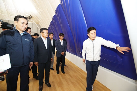 포항시, 500명 수용 가능한 `흥해 다목적 재난대피시설` 사전운영