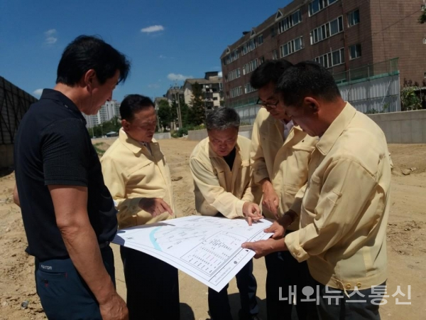 구본영 천안시장, 청수지하차도 공사현장 등 직접 점검