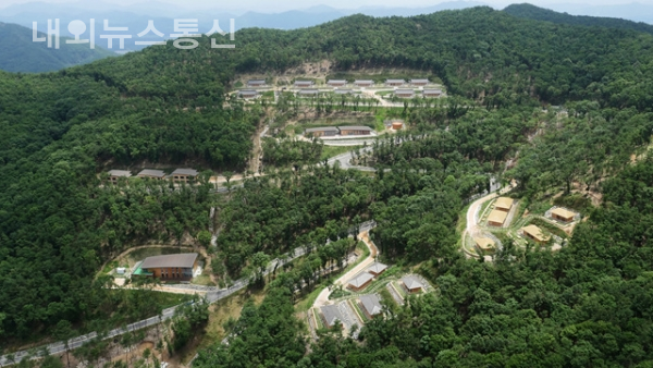 보은군이 운영하는 속리산 숲 체험 휴양마을 식당 대박