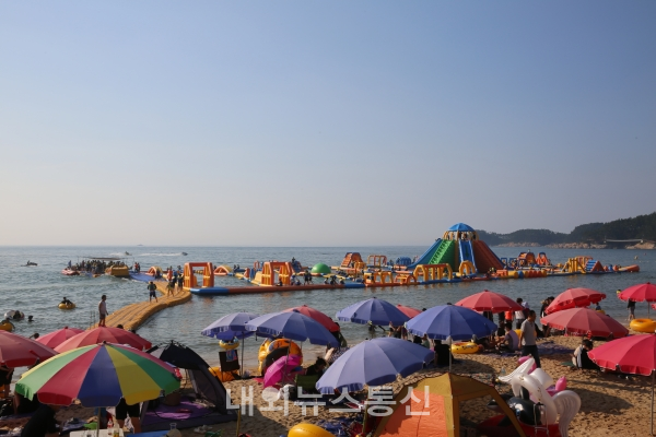 [포토뉴스]서해안의 해양 레포츠 도시 만리포 해수욕장