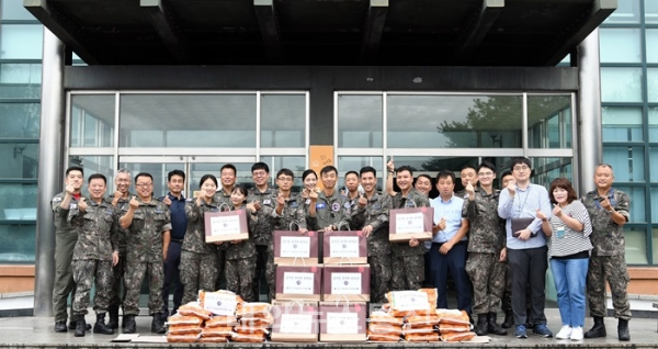 공군 19전비, 추석맞이 홀몸노인 가정 봉사활동 펼쳐