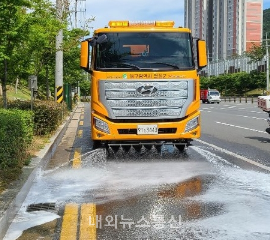 대구 달성군 살수차 운행 시작