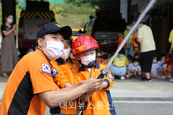 천안서북소방서, 어린이 소방안전교육 체험으로 배워요