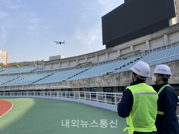 천안시시설관리공단, 시설물 안전점검에 드론활용