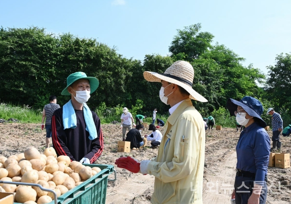 여주시 오학동, 사랑 나눔 감자 나눔