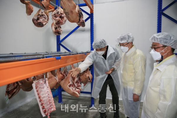 안동우 제주시장, 농업회사법인 몬트락 방문