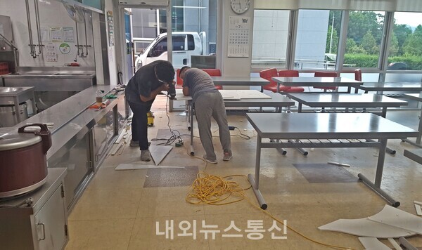 우영스톤ㆍ충북종합사회복지센터, 증평군장애인복지관 주방 개선