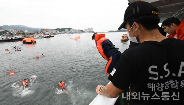 완도해경, 완도수산고등학교 실습훈련 해상안전관리 실시