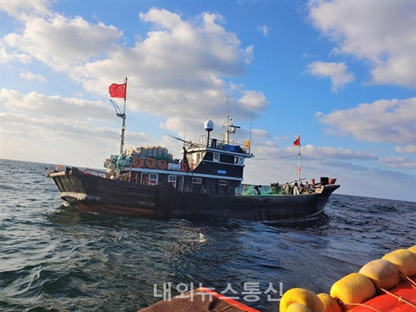 목포해경, 우리측 해역서 제한조건 위반한 중국어선 1척 나포