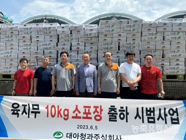 콤팩트한 농산물이 대세 대아청과 무 소포장 시범사업 추진