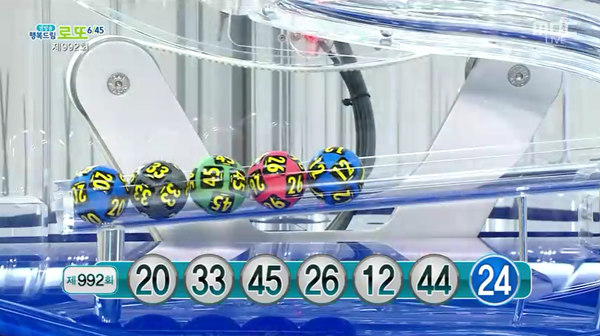 로또 992회 당첨번호, 로또 1등 당첨자 12명 로또당첨금 20억...로또명당 여주시 성공복권방
