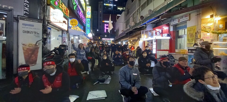 [르포] 정말 죽고 싶었지만... 그래도 멈출 수 없는 투쟁  부산서면시장번영회 이야기