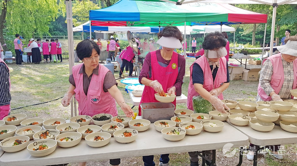 호국보은 마음 담아…국수 나눔 보은행사