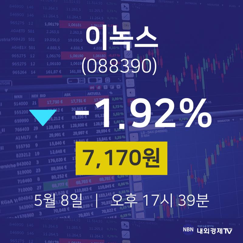주식종목검색 이녹스 주가 8일  현재 7170원