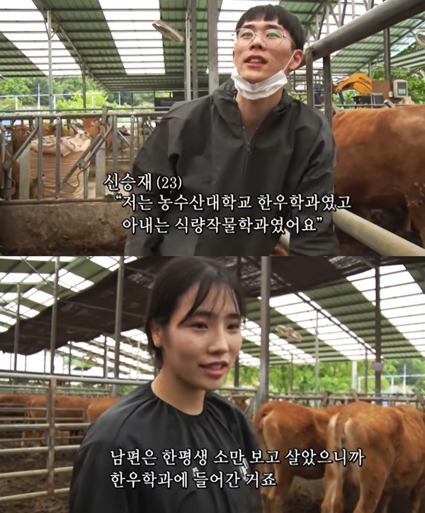 [방송] 인간극장 23살 동갑내기 영농일기 한우학과 남편, 식량작물학과 아내
