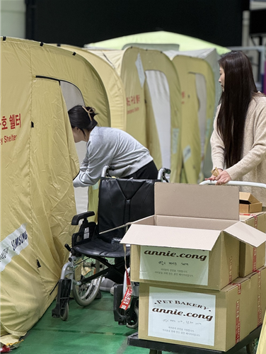 애니콩, 산불피해민들에 1,300만원 상당 디저트류 기부
