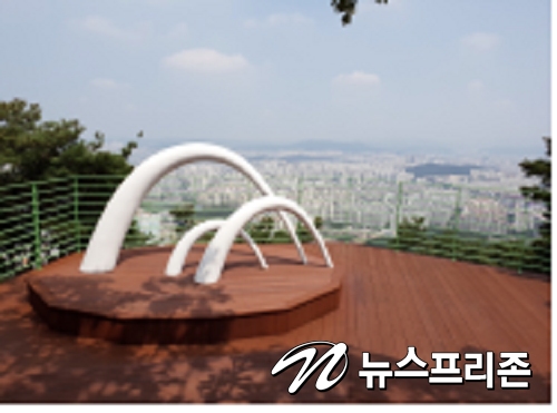 대구광역시,  삼필산 송봉에 전망대로 대구투어관광객을 유혹하다