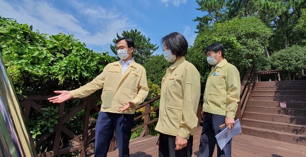 정혜란 창원시 제2부시장, 동남권 미래 물류중심 진해신항 현장점검