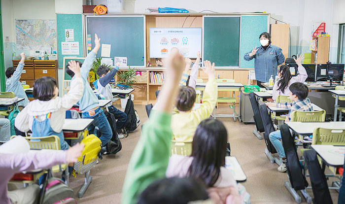 한화그룹, 4개 초등학교 대상 맑은학교 만들기 캠페인 진행